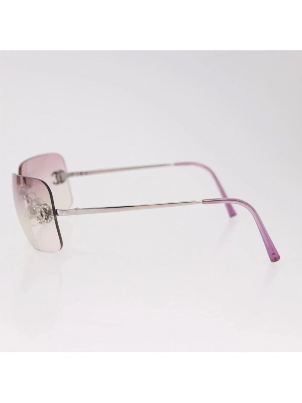 Chanel Lilac Gradient Rimless Sunglasses